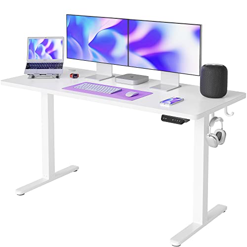 Amazon | FEZIBO 電動 昇降式デスク スタンディングデスク 幅140cm