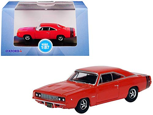 Amazon.com: Oxford Diecast New 1968 Dodge Charger Bright Red with