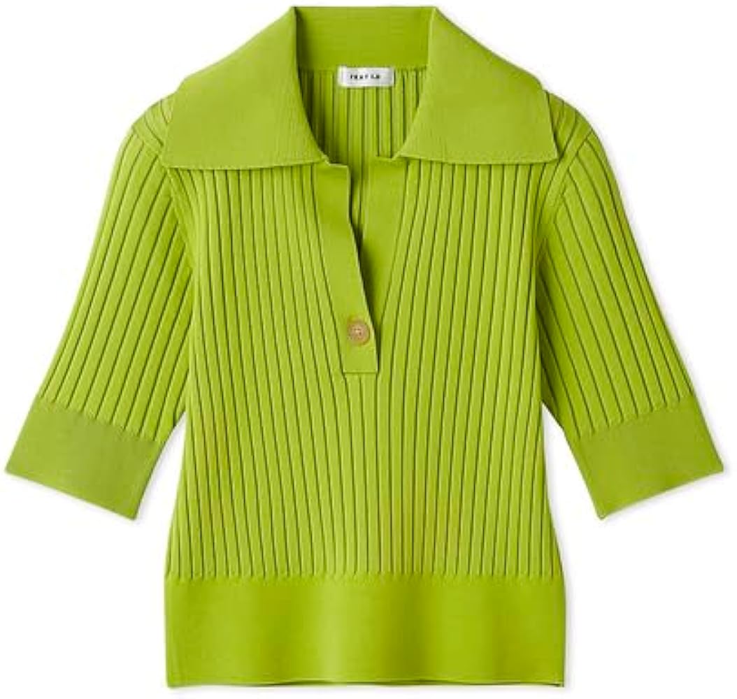 Amazon | [フレイ アイディー] オープンカラーポロニット FWNT251097