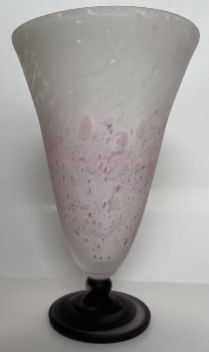 Amazon.co.jp: 藤田潤 作 手吹 花瓶 共箱 26cm 文化勲章 作家 藤田喬平