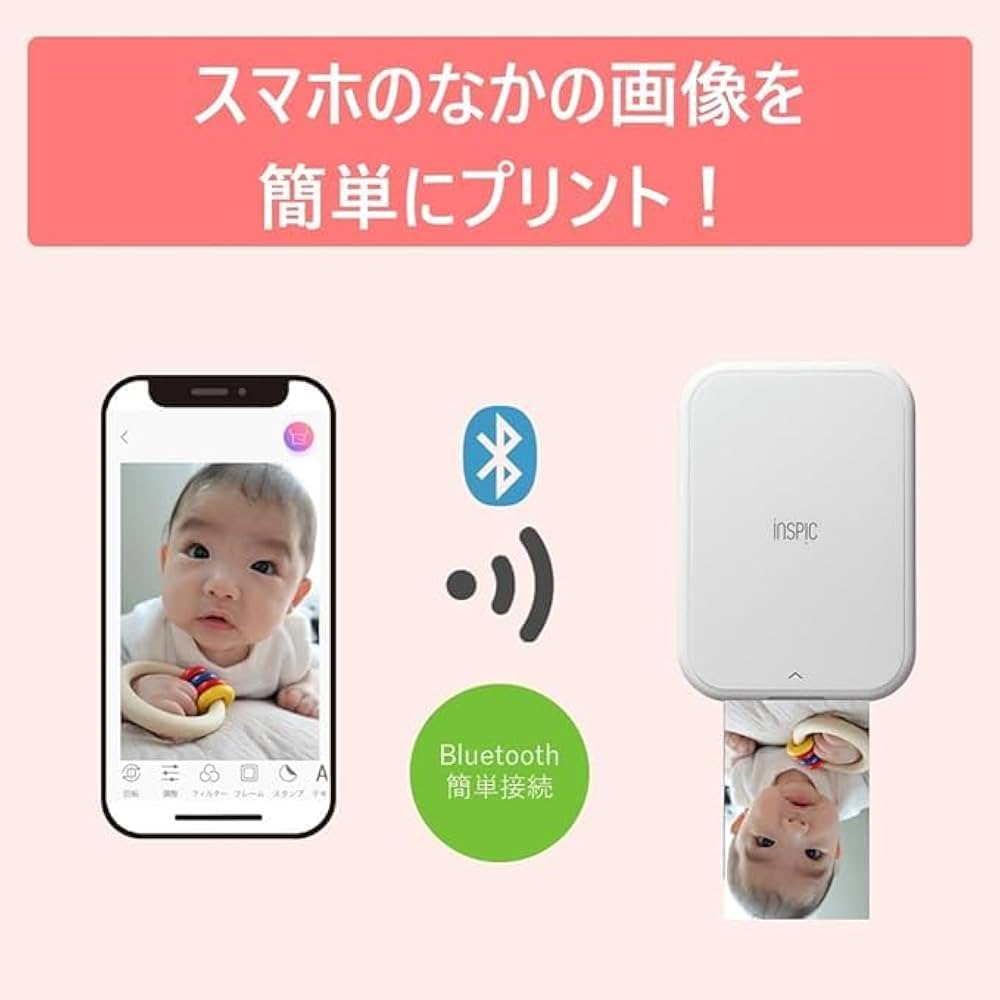 Amazon.co.jp: キヤノン Canon スマホ専用ミニフォトプリンター iNSPiC