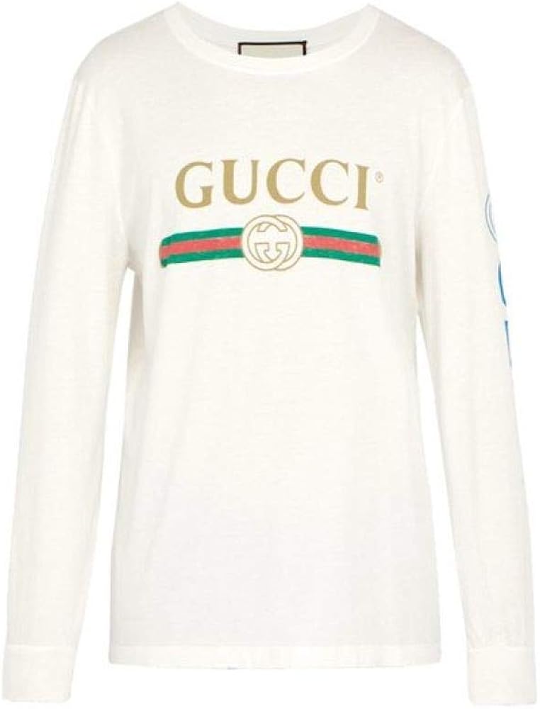 Amazon | (グッチ) Gucci メンズ トップス 長袖Tシャツ Fake logo