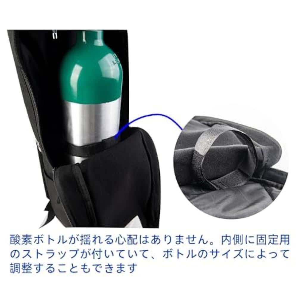 mページ【酸素ボンベ用トートバッグ・spo2プローブ固定バンド】 m