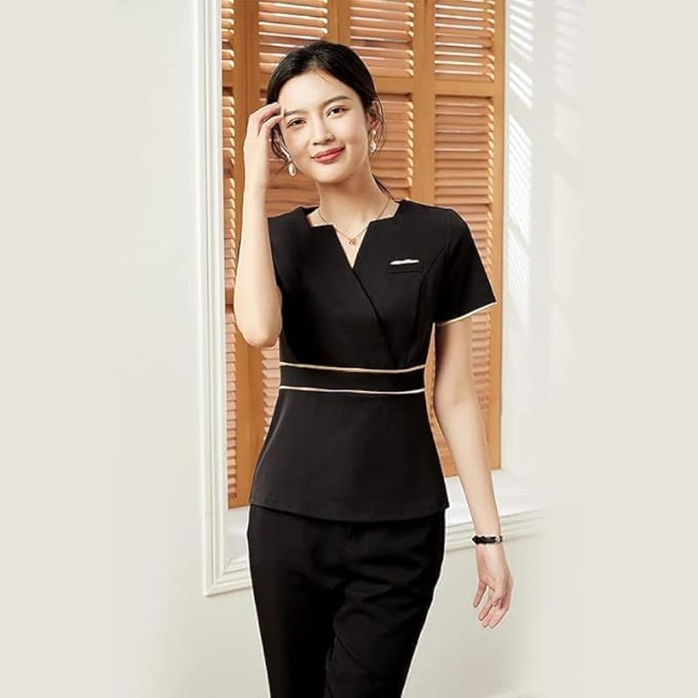 Amazon.co.jp: [KHIRIXA] 2024新型エステ ユニフォーム サロン通勤
