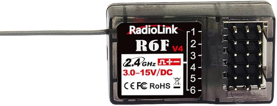 Amazon.co.jp: 【RadioLink正規品】 R6F 受信機 (2.4GHz 6ch/ 3.0~15V