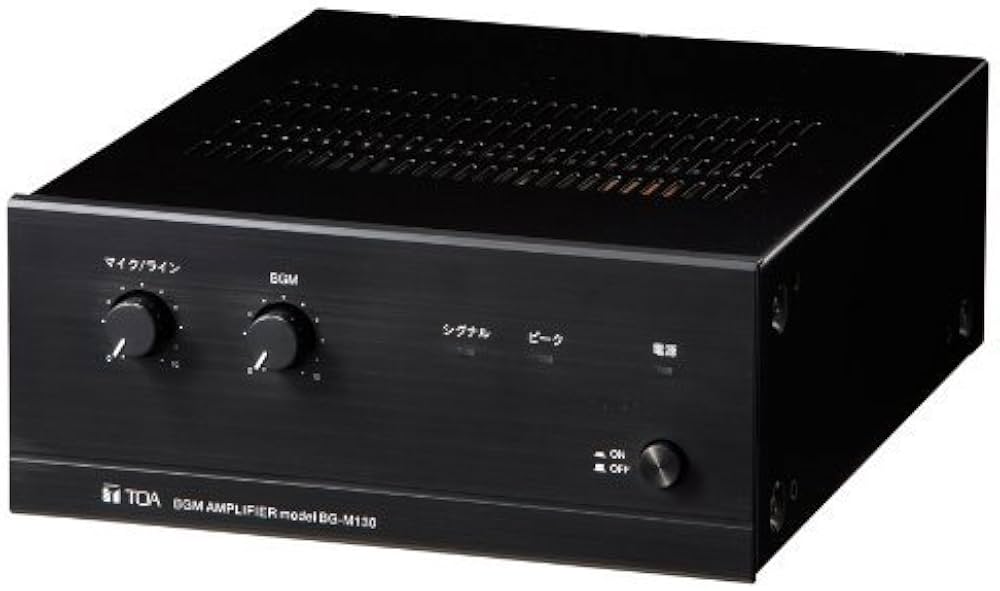 Amazon.co.jp: TOA BGMアンプ（コンパクト）30W BG-M130 : 楽器・音響機器