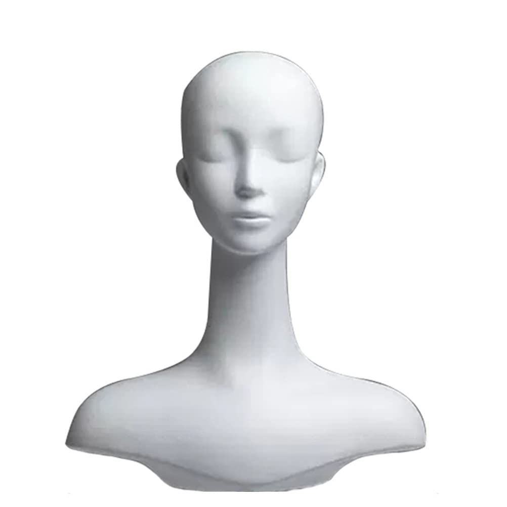 Amazon.co.jp: マネキンヘッド 白いプラスチック製の女性のマネキン