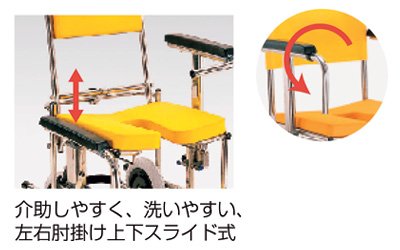 Amazon | 入浴・シャワー用車いす レッド KS2 (カワムラサイクル