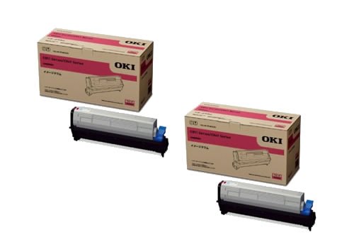 Amazon.co.jp: OKI 純正品 ID-C3LM イメージドラム マゼンタ 2本セット