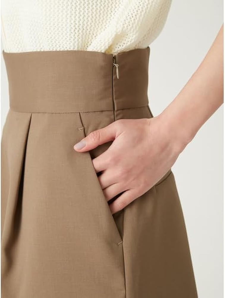 Amazon | [フレイ アイディー] ワンタックキュロットパンツ FWFP252076