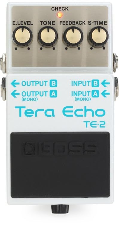 Amazon.com: BOSS TE-2 Tera Echo Guitar Pedal (TE-2), White