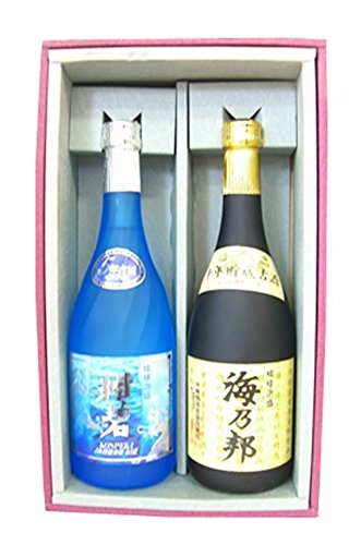 Amazon.co.jp: 琉球泡盛ギフトセットUK-40 海乃邦10年貯蔵古酒/紺碧5年