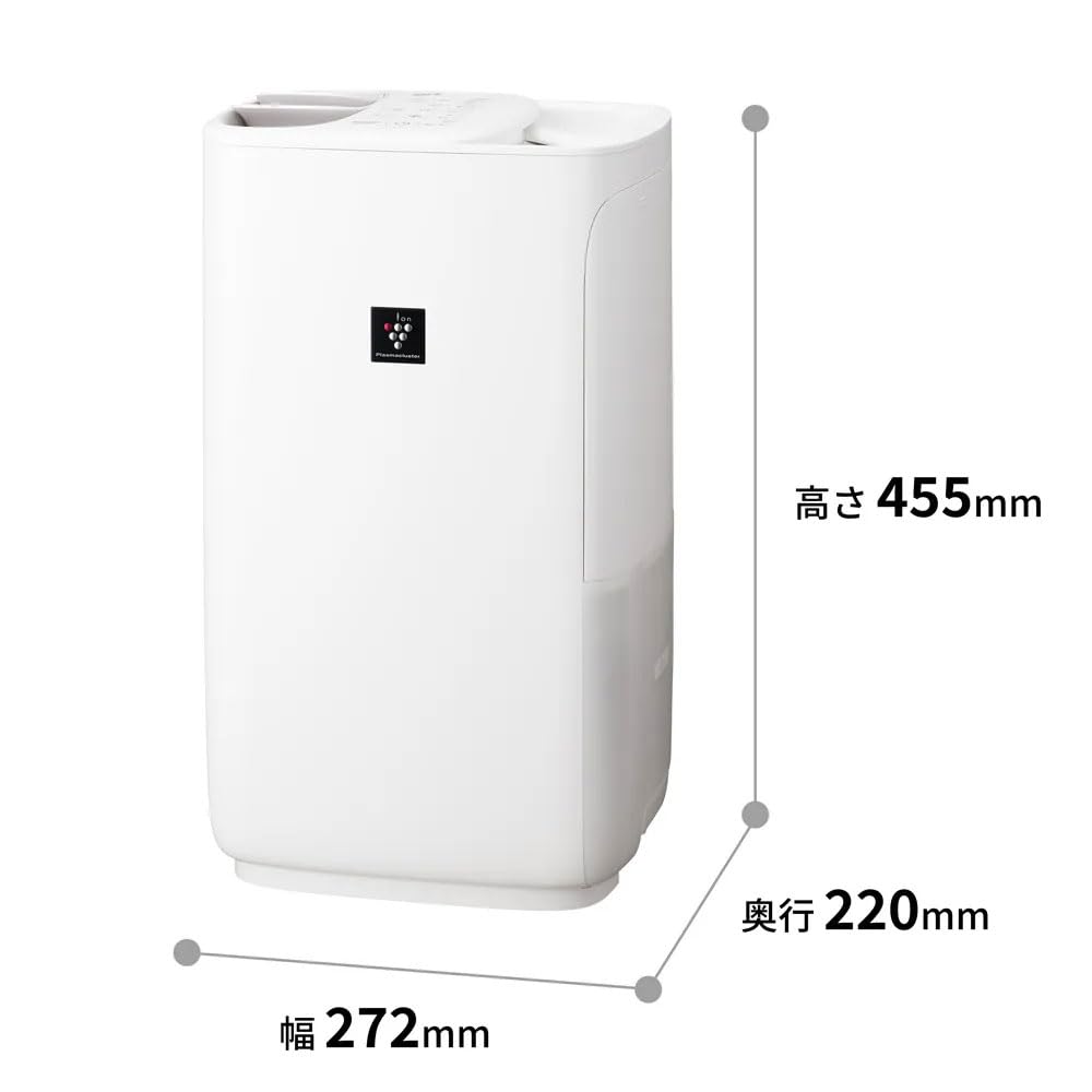 Amazon.co.jp: シャープ ハイブリッド式 加湿器 HV-T55-W どっちも給水