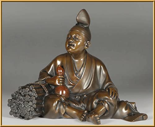 Amazon.co.jp: 名品 置物 養老乃瀧孝子伝説 高岡銅器 養老の滝 養老の