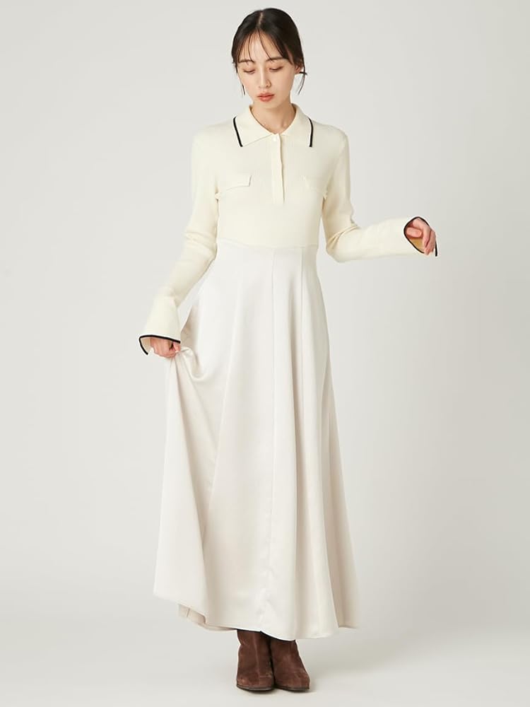 Amazon.co.jp: [フレイ アイディー] オープンポロカラーニット