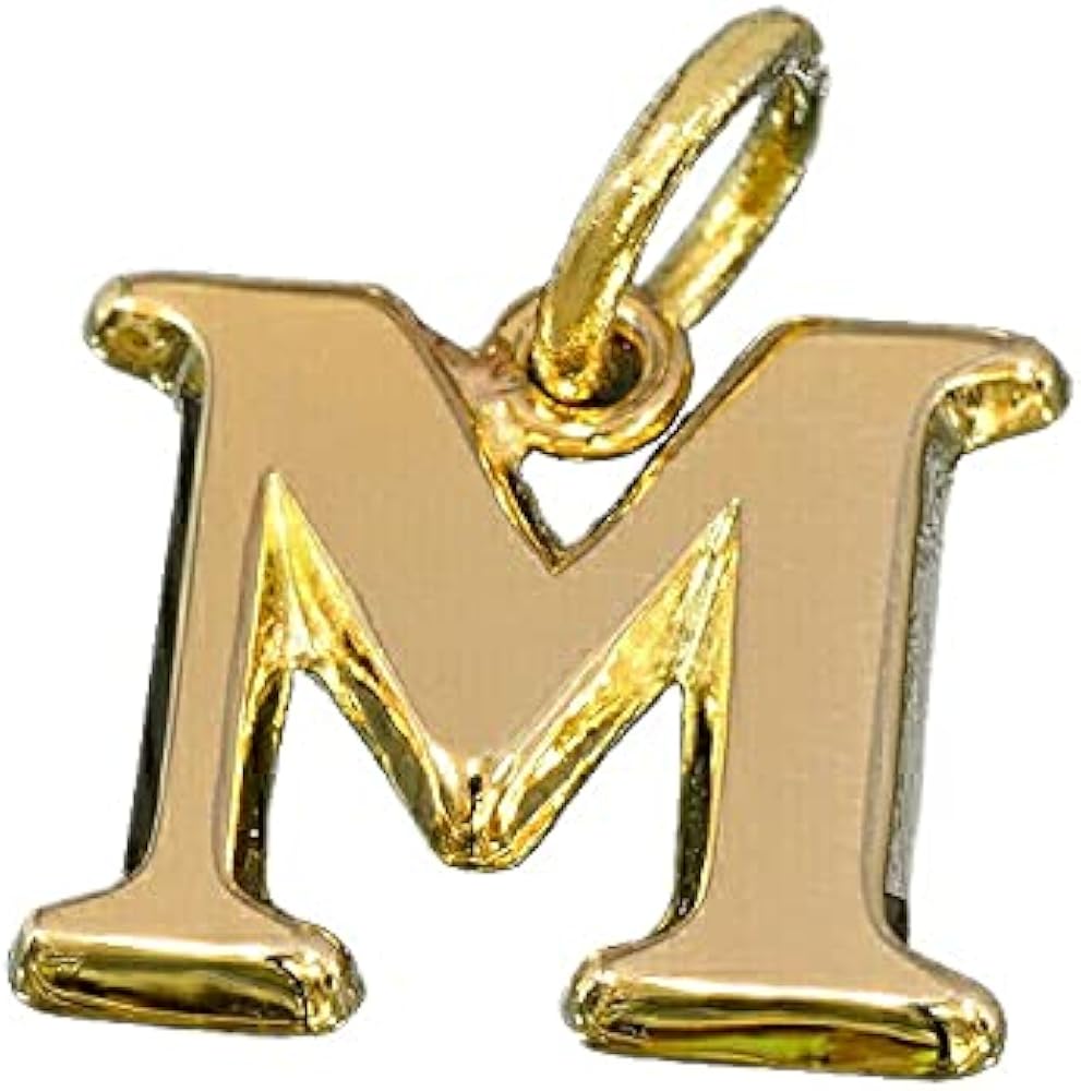 Amazon.co.jp: [RUBBY] [ルビイ] イエローゴールド K18 Mイニシャル