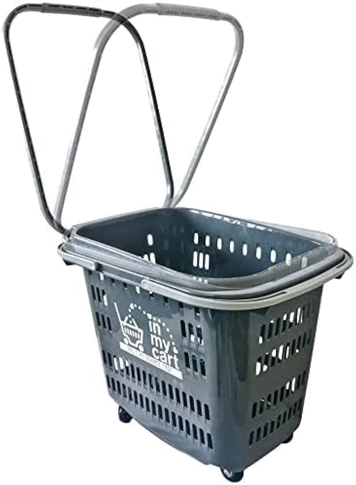 業務用 買い物かご35個＋キャスター台2台セット 店舗用品 中古 業務用