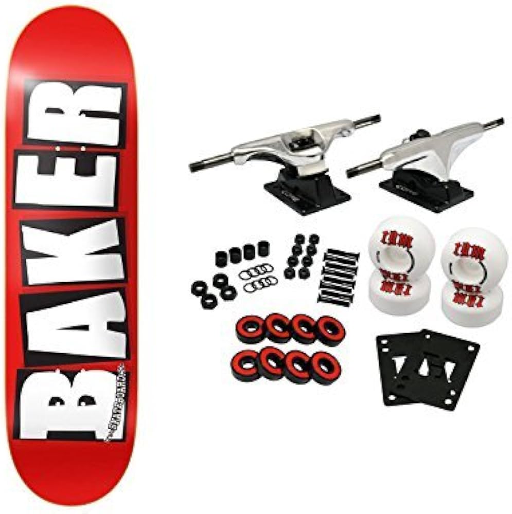 Amazon | Baker スケートボード コンプリートロゴ ホワイト 8インチ