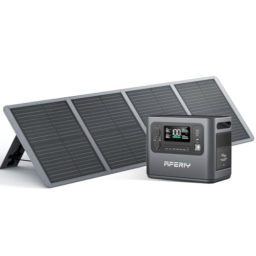 Amazon.co.jp: AFERIY P110 ポータブル電源 と 100Wソーラーパネル