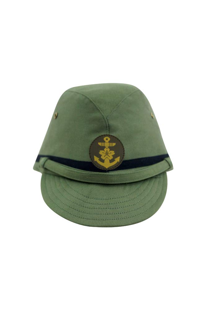 Amazon | 第二次世界大戦 日本帝国海軍 三種 下士官略帽 緑系-L (60-61