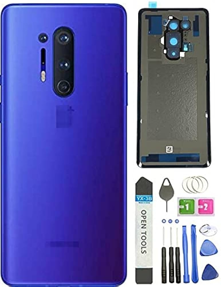 Amazon.com: for Oneplus 8 Pro Back Cover Glass Replacement with