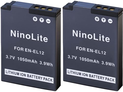 Amazon | NinoLite EN-EL12 互換 バッテリー 2個セット ニコン COOLPIX