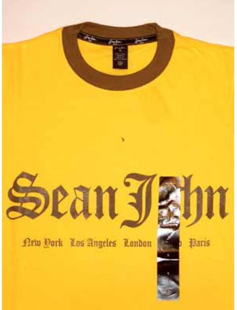 Amazon | サイズ：S SEAN JOHN ショーン ジョン S/S Tシャツ イエロー