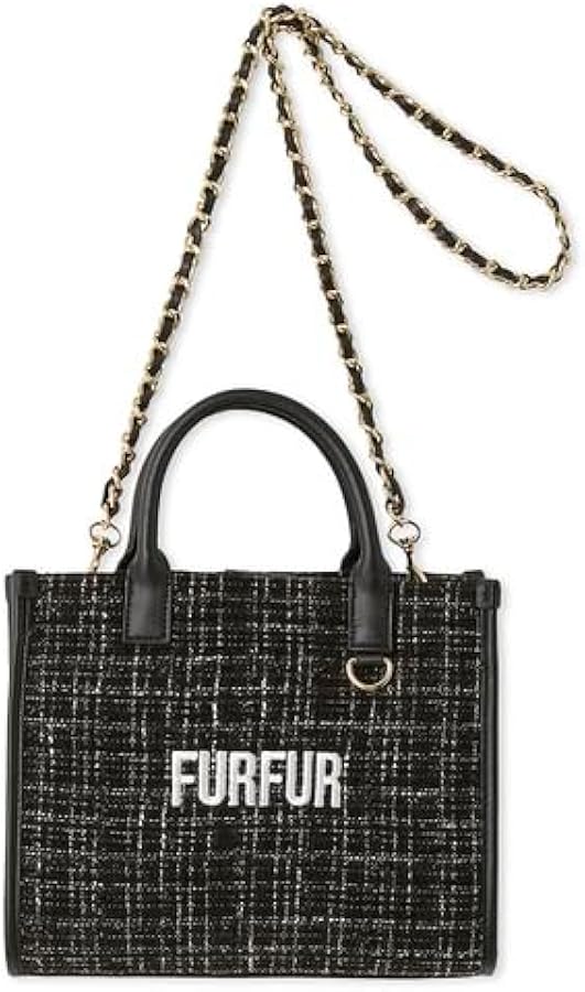 Amazon | [ファーファー] ツイードロゴトートバッグ RWGB251514