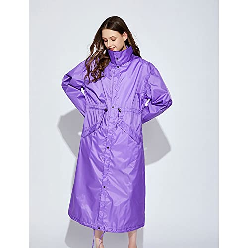 Amazon.co.jp: ロングレインコート女性マント防水防風ライトレイン