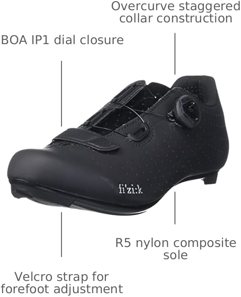 Amazon.com | Fizik Tempo Overcurve R5 Black 41 (8-8.5 US), Road