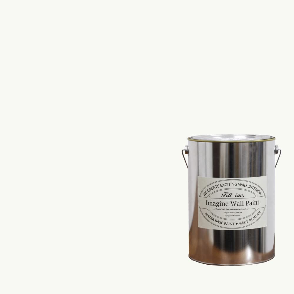 Amazon.co.jp: 壁紙屋本舗 ペンキ 水性塗料 4L 爽快な朝 白 ホワイト