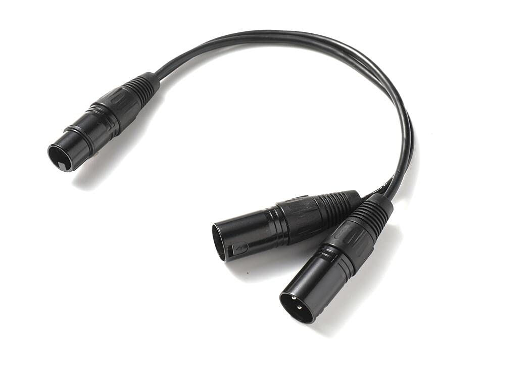 Amazon.co.jp: XLR 分岐ケーブル 35cm (XLR メス - XLR オス×2) マイク