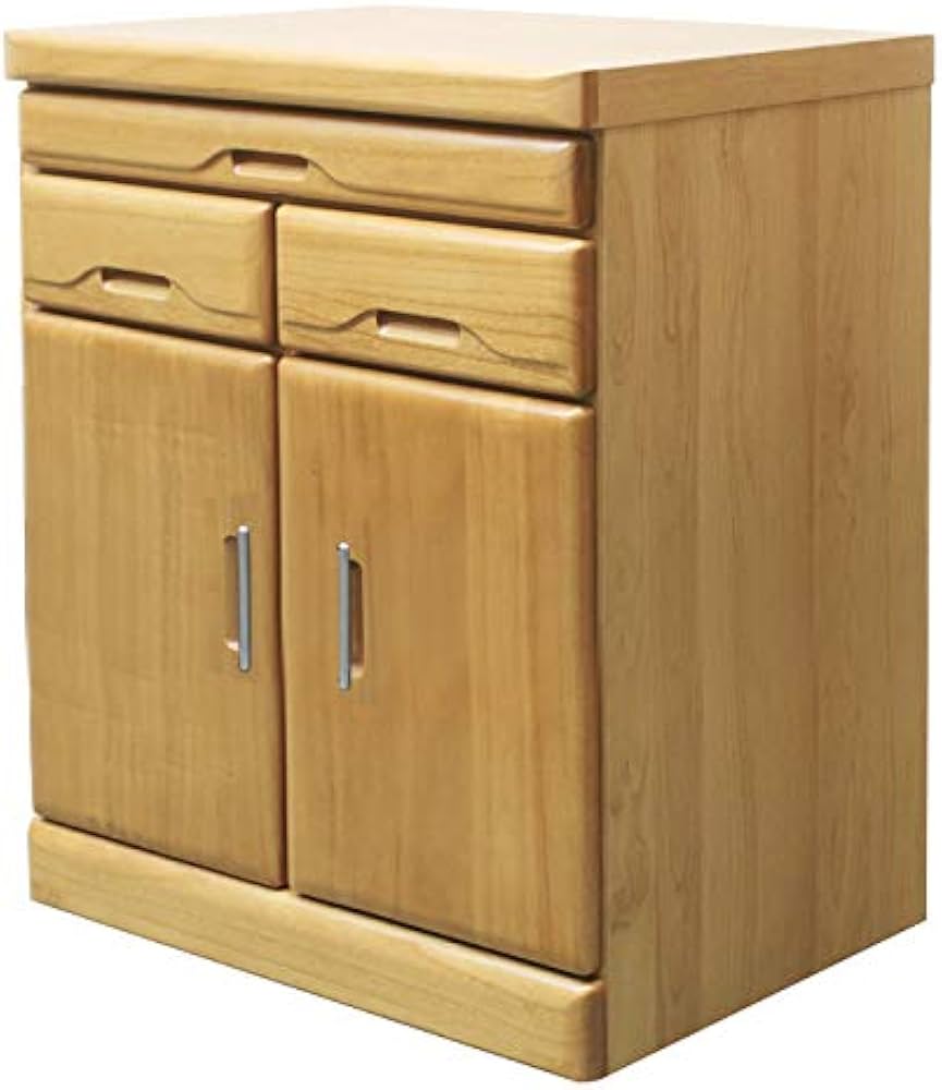 Amazon｜タンス 60幅 ハイ 扉 翔天 ナチュラル 観音開き チェスト 仏壇