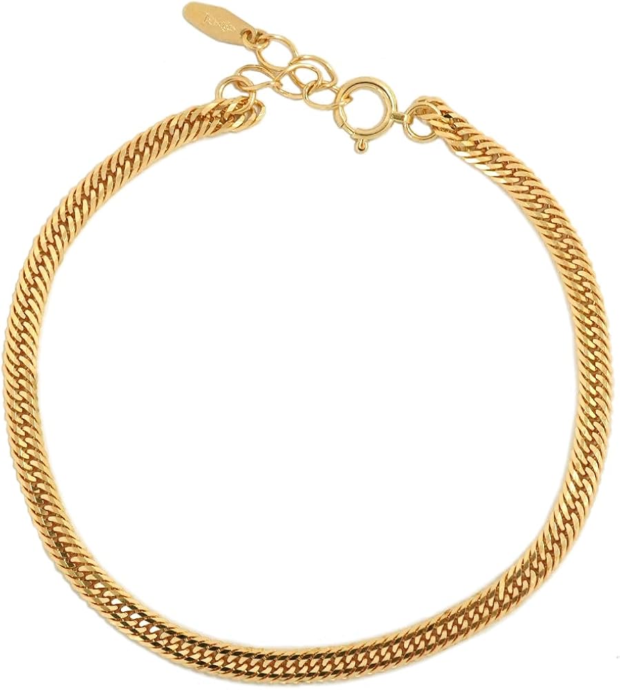 Amazon | [VARIOUS LUXURY] 18金 喜平 ブレスレット トリプル 12面