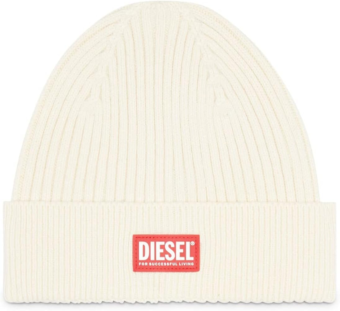 Diesel_K-Coder-G 2X2 BERRET_HAT_White_Einheitsgröße : Amazon.co.uk