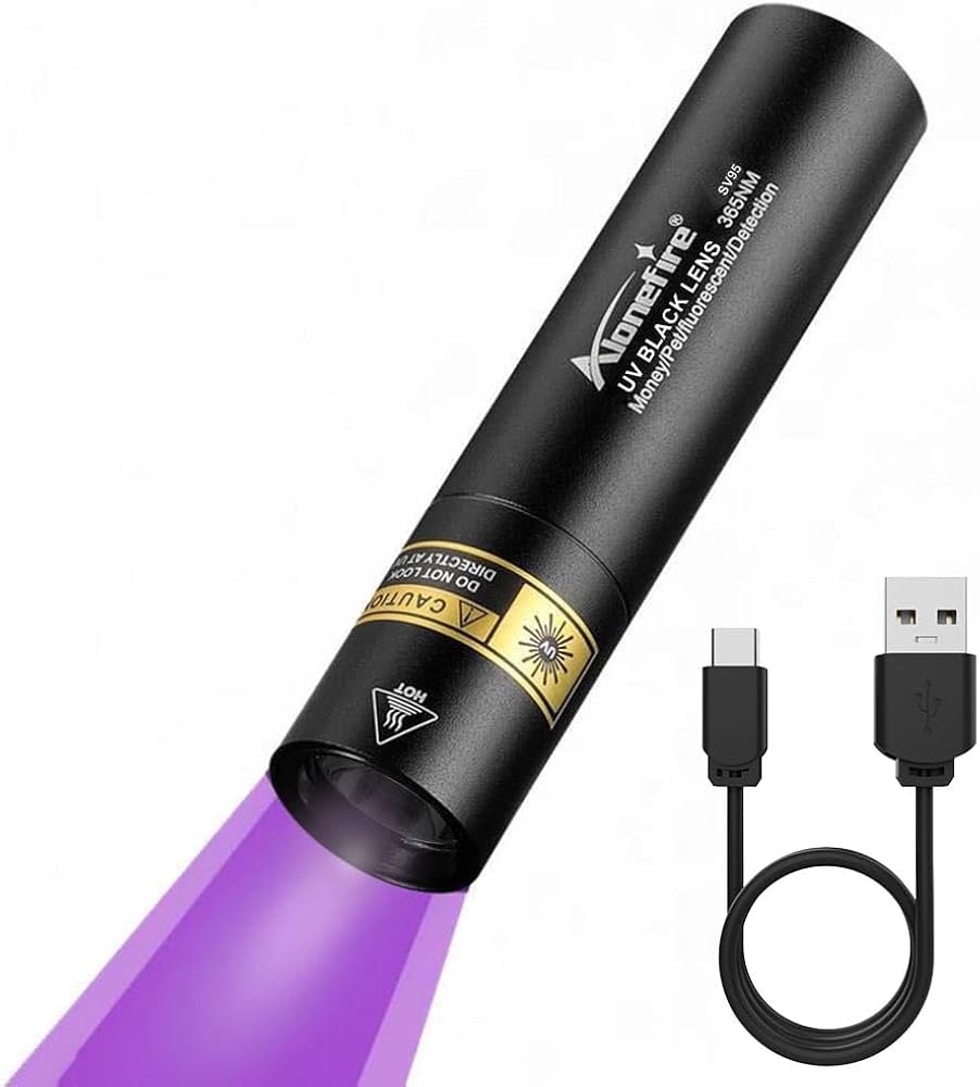 Amazon.co.jp: Alonefire SV95 3W 紫外線 ブラックライト 強力 小型 UV