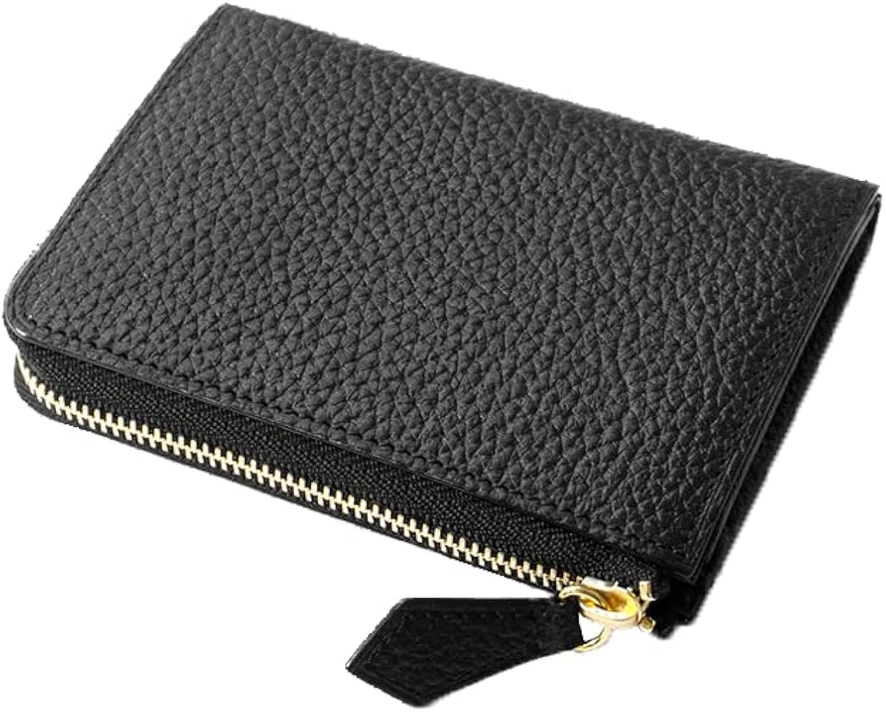 Amazon | [HushTug] レザー L字 ファスナー 財布 「 シンプル な