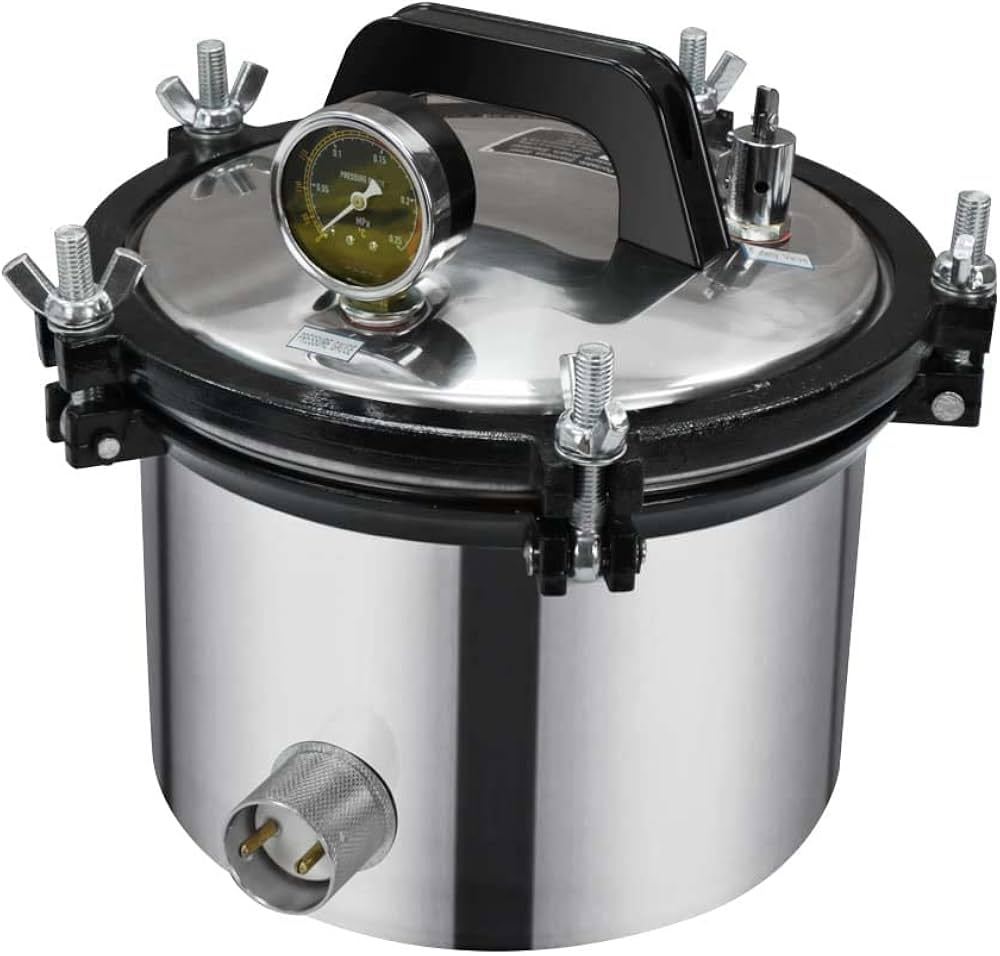 Amazon | Pudibeiオートクレーブ 高圧蒸気滅菌器 8/12/18/24L 小型