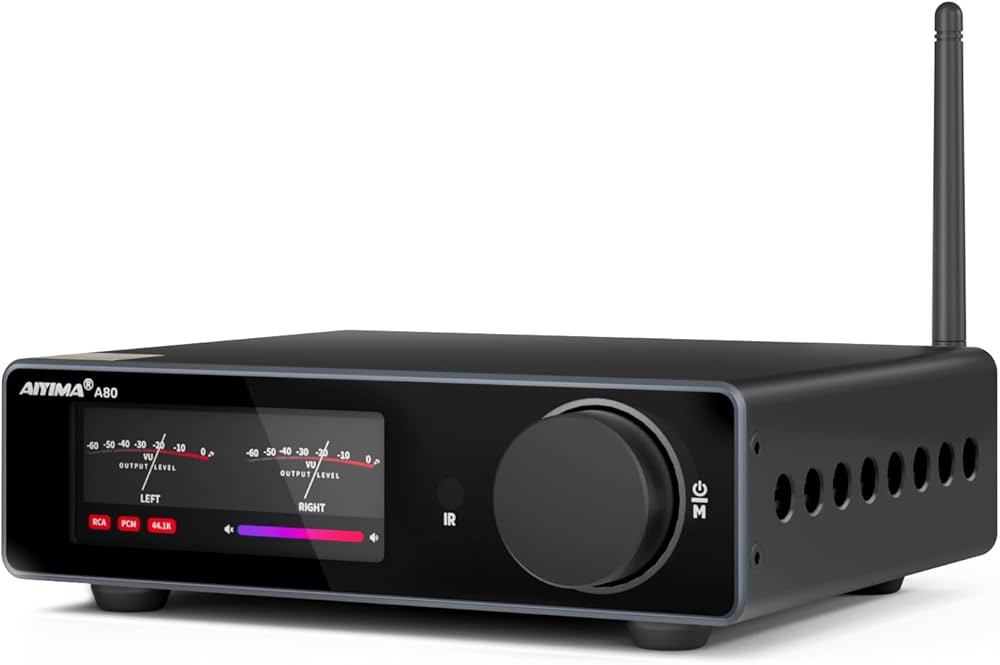 AIYIMA A80 Bluetooth DAC Amplifier Stereo HiFi 2.0 Channel Class D