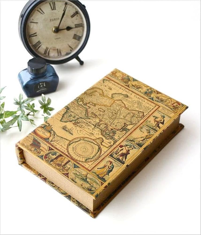 Amazon｜洋書 インテリア アンティーク レトロ 本型 小物入れ 古書 本