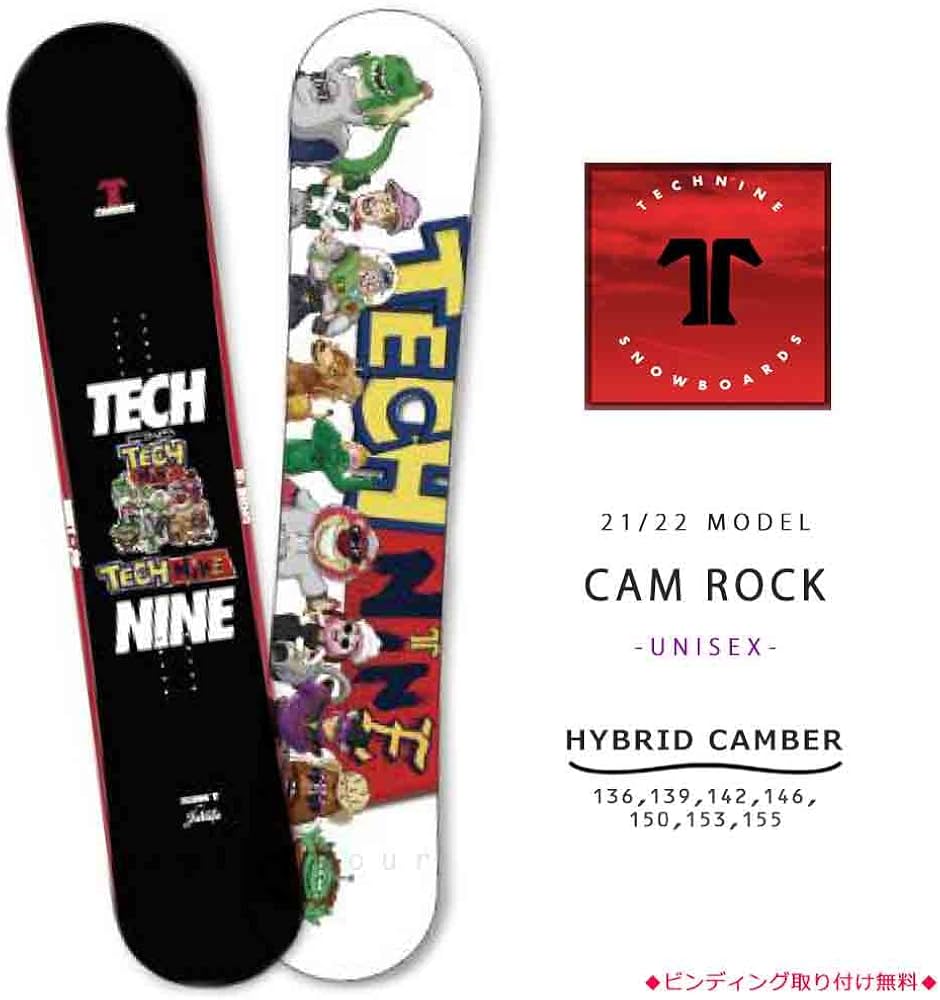 Amazon | スノーボード 板 メンズ レディース 単品 2022 TECH NINE