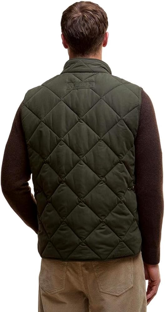 Barbour Men's Winter Lowerdale Gilet, Dark Olive (US, Alpha, XX