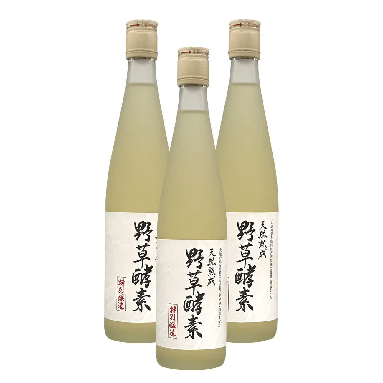 Amazon.co.jp: 野草酵素 特別醸造 プレミアム 酵素ドリンク 500ml 3本