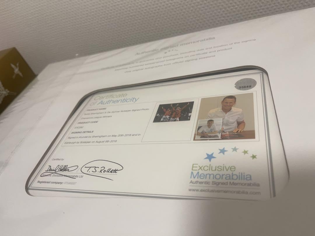 シェリンガム スールシャール 直筆サイン 証明書 専用ボックス