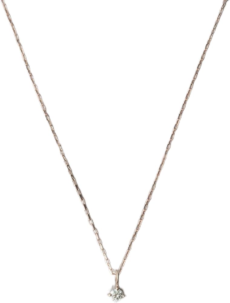 Amazon | [エテ] [レイヤード] K10MPG ダイヤモンド ネックレス