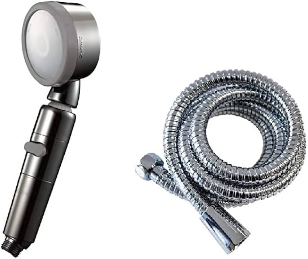 Amazon | 【Amazon.co.jp限定】シャワーヘッド (グレー) & ホース