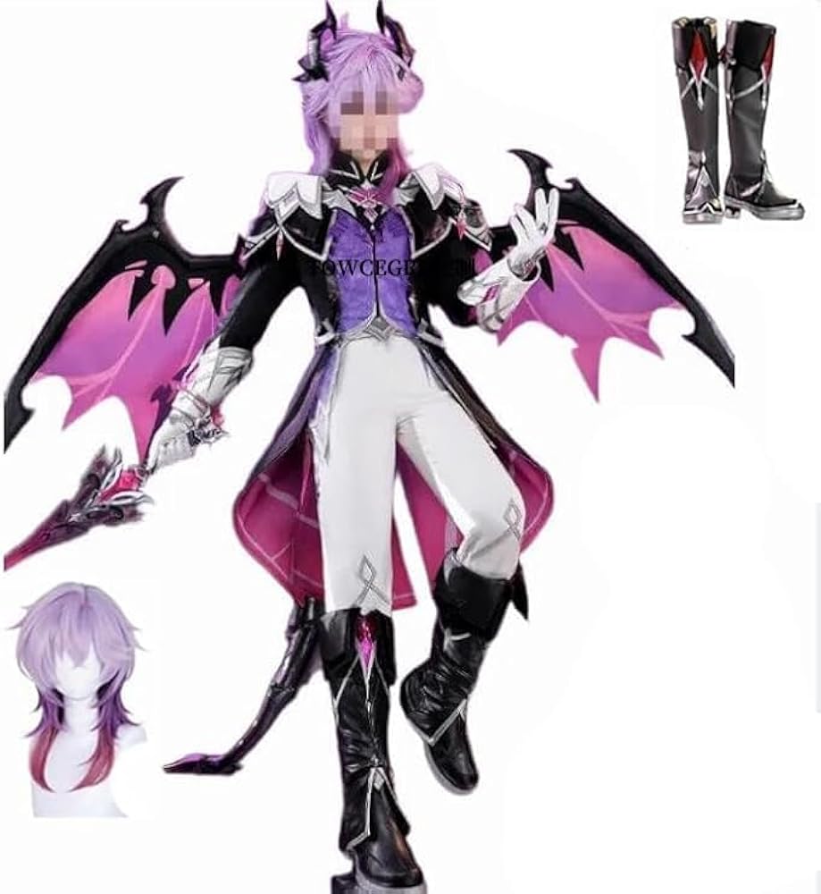 Amazon.co.jp: [FQRWOKAQO] 原神ドゥリン コスプレ衣装 [ 翼 尾