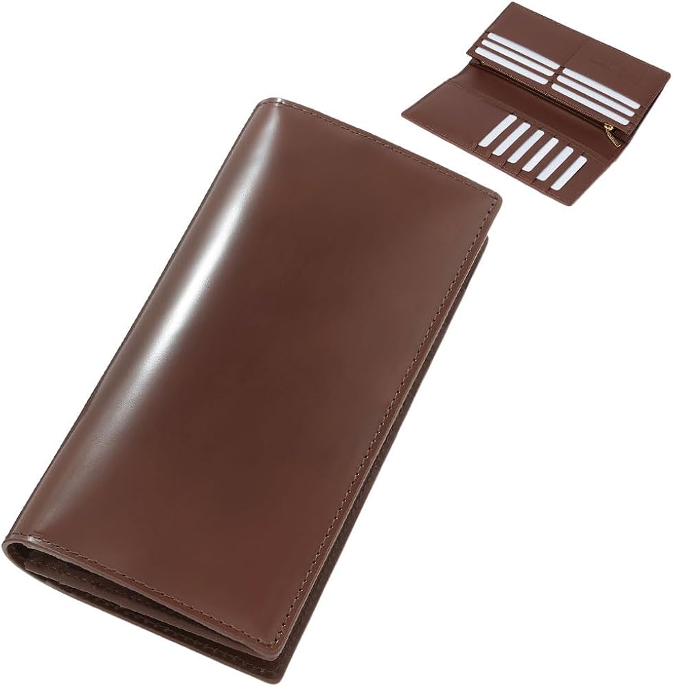 Amazon | [フライングホース] 長財布 長札財布 財布 日本製 コードバン