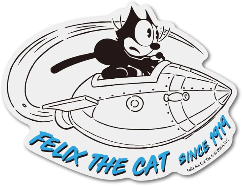 Amazon | FELIX 透明ステッカー Rocket クラシックイラスト
