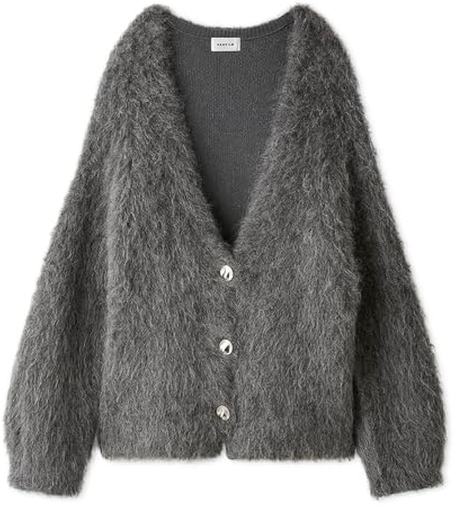 Amazon | [フレイ アイディー] ダブルフェイスシャギーカーディガン